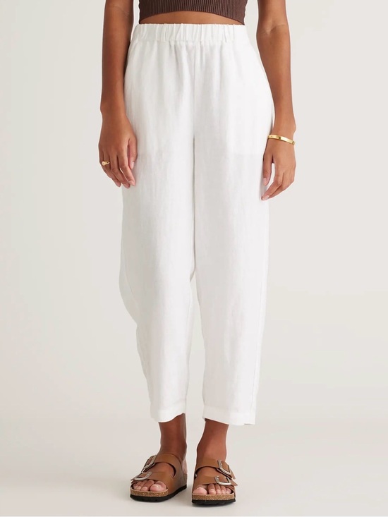 Quince Pants - NWT Quince European Linen Pants Size L